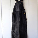Women's Relaxed-Fit Bib Overall with Adjustable Straps - Cotton - Black