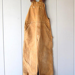 Women's Relaxed-Fit Bib Overall with Adjustable Straps - Cotton - Camel