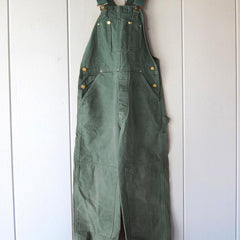Women's Relaxed-Fit Bib Overall with Adjustable Straps - Cotton - Green