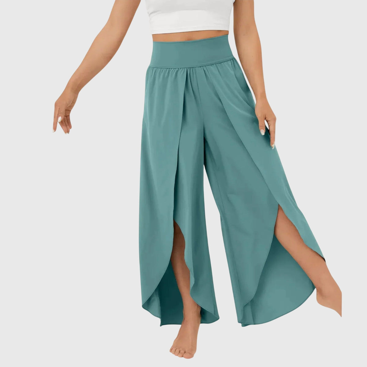 Women's Relaxed Flare Pants - Lightweight Summer Style