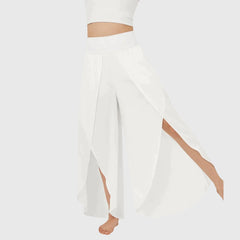 Women's Relaxed Flare Pants - Lightweight Summer Style - White