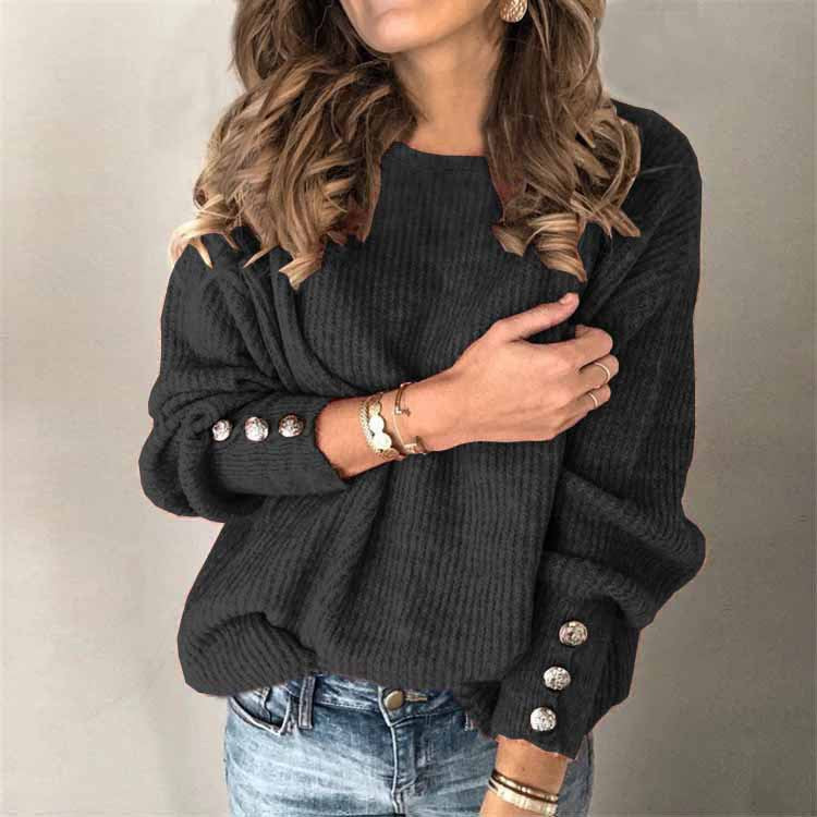 Women's Relaxed Knit Sweater - Timeless Cotton Blend | Fall