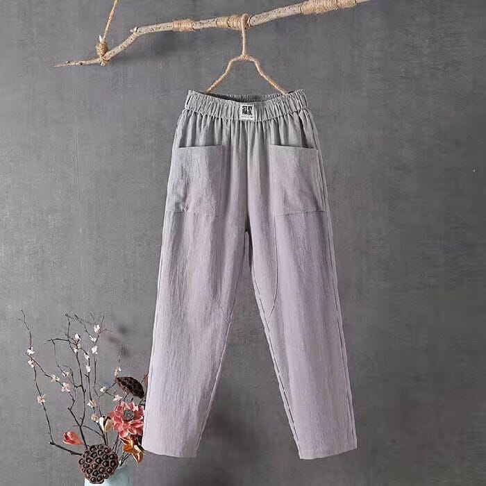 Women's Relaxed Pants | Easy Fit | Spring - Gray