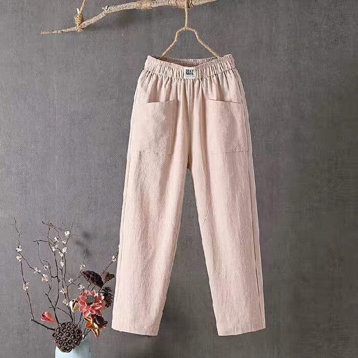 Women's Relaxed Pants | Easy Fit | Spring - Khaki