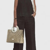 Women's Relaxed Two-Piece Set - Sleeveless Top & Bottoms | Summer - Black