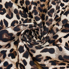 Women's Reversible Leopard Print Hooded Zip-Up Jacket - Red & Animal P