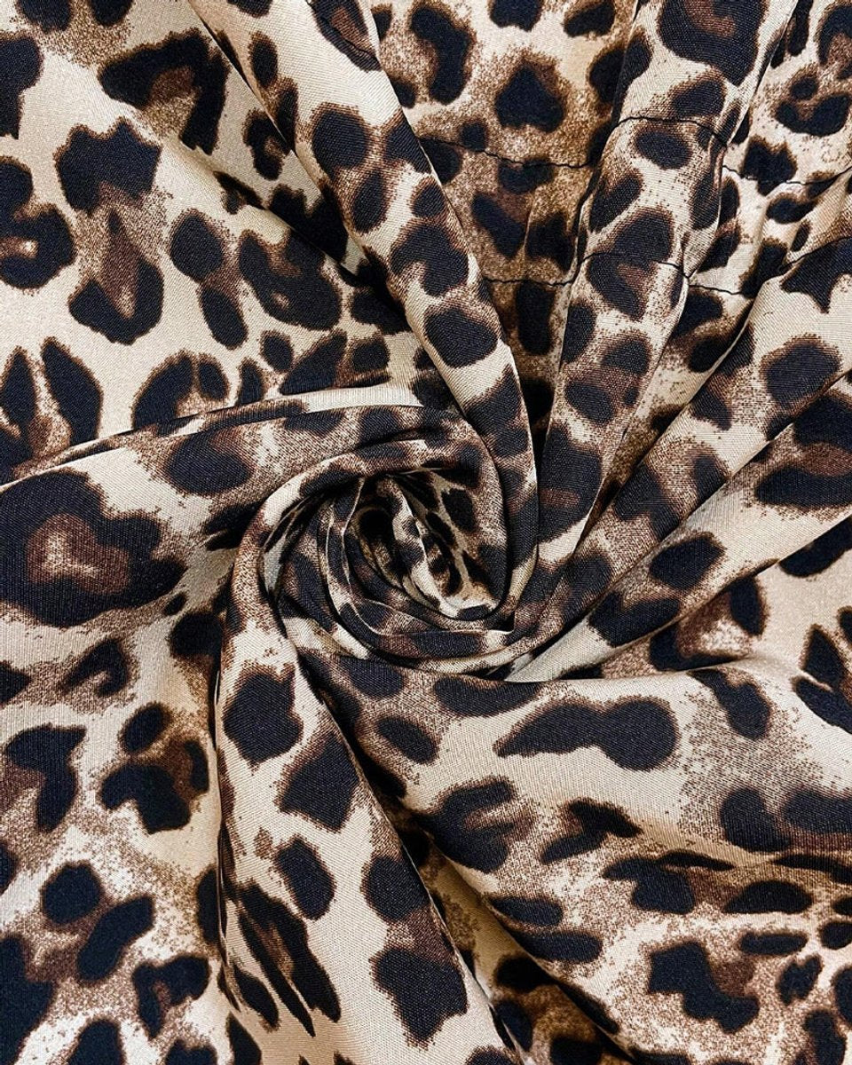 Women's Reversible Leopard Print Hooded Zip-Up Jacket - Red & Animal P
