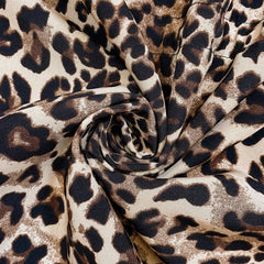 Women's Reversible Leopard Print Hooded Zip-Up Jacket - Red & Animal P