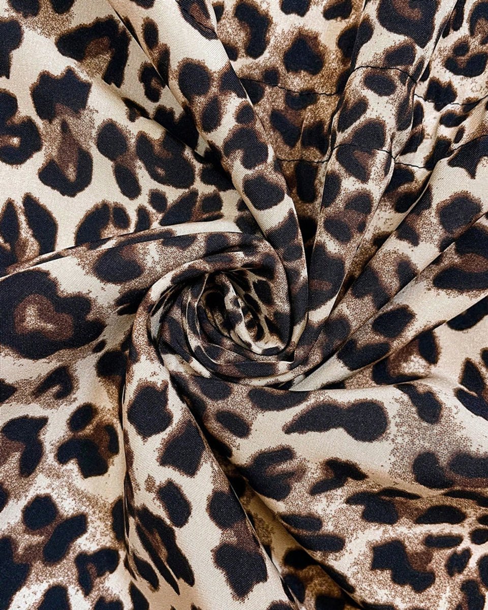 Women's Reversible Leopard Print Hooded Zip-Up Jacket - Red & Animal P