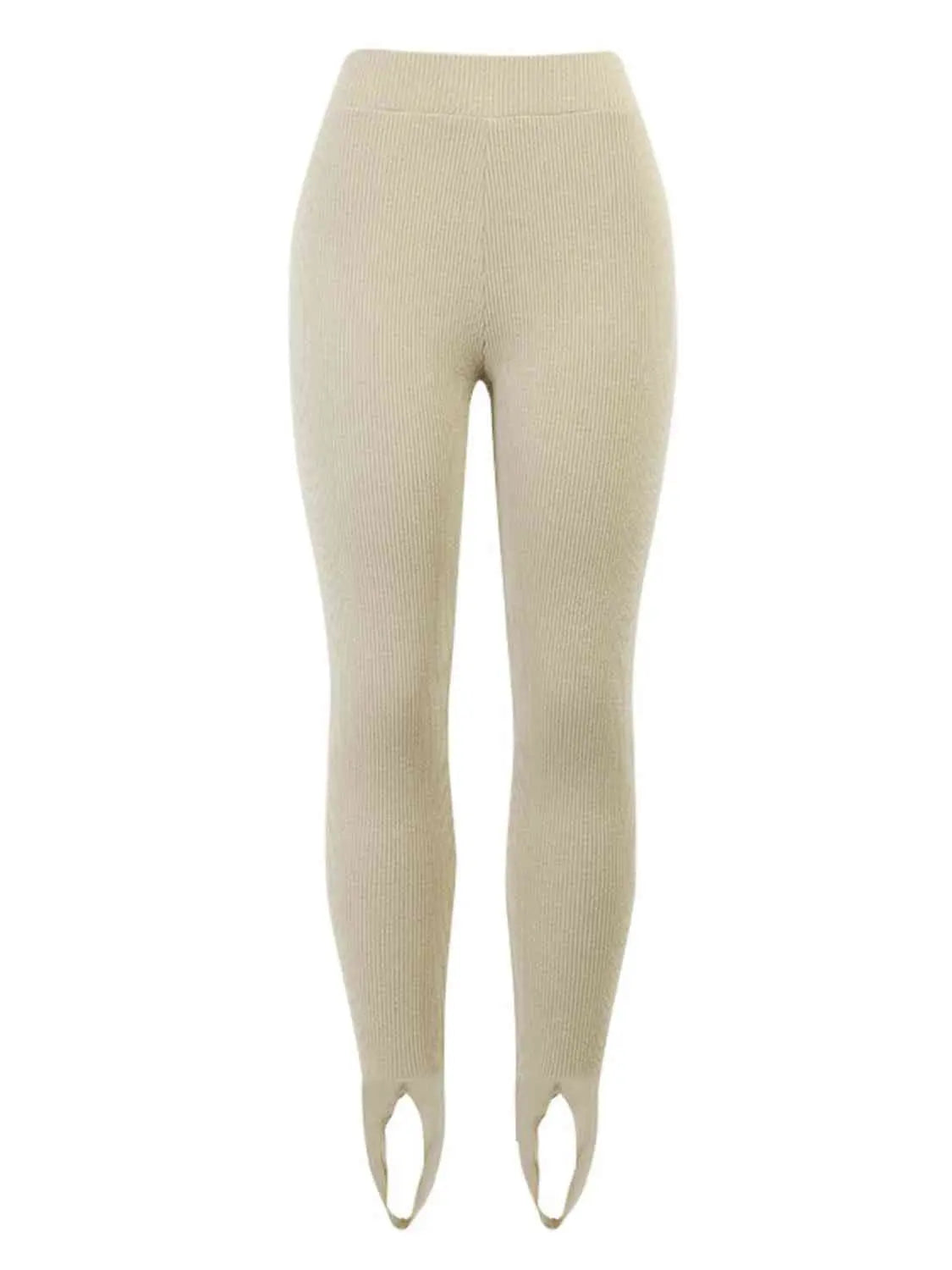 Women's Ribbed Mid-Waist Leggings | Comfort | Spring