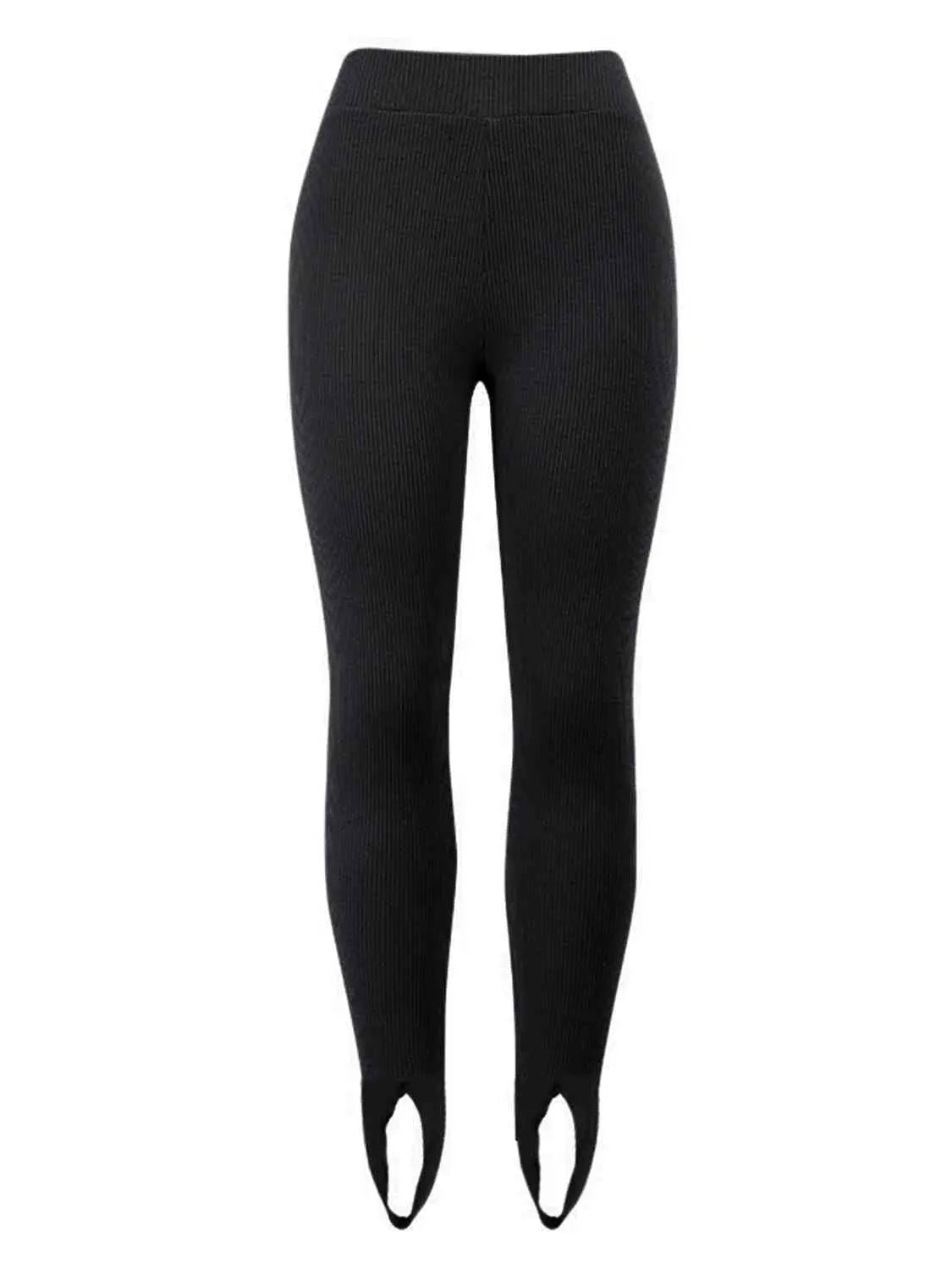 Women's Ribbed Mid-Waist Leggings | Comfort | Spring