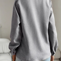 Women's Ruched Blouse | 100% Cotton | Timeless | Spring