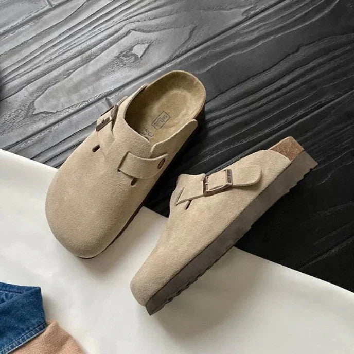 Women's Sandals | Buckle | Retro | Summer - Beige