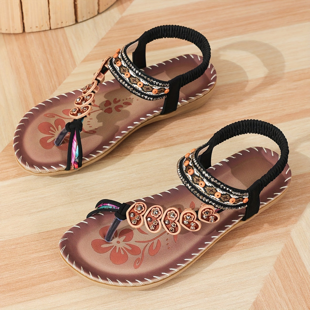 Women's Sandals | Retro | Slip-On | Summer - Black