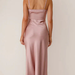 Women's Satin Maxi Dress | Spaghetti Straps | Elegant | Summer