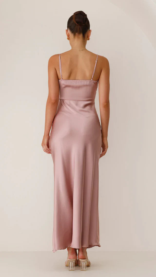 Women's Satin Maxi Dress | Spaghetti Straps | Elegant | Summer