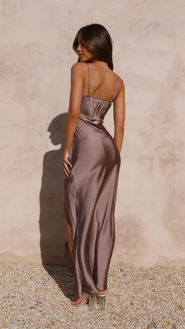 Women's Satin Maxi Dress | Spaghetti Straps | Elegant | Summer