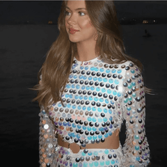 Women's Sequin Mini Dress | Long Sleeves | Party | Summer