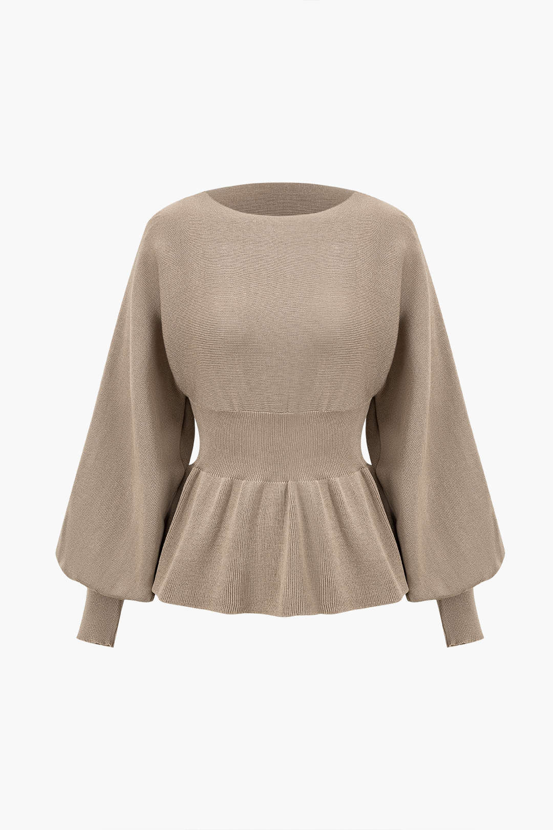 Women's Set | Knit | Peplum Top & Pencil Skirt | Elegant | Autumn