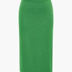 Women's Set | Knit | Peplum Top & Pencil Skirt | Elegant | Autumn