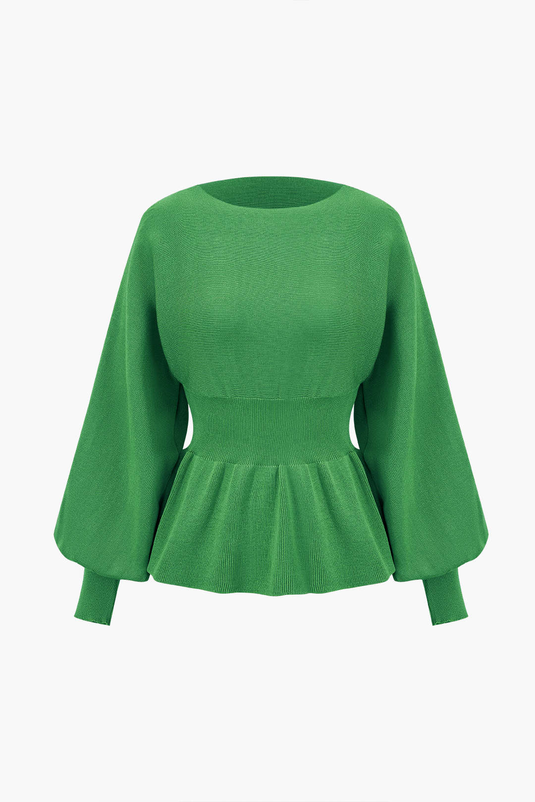Women's Set | Knit | Peplum Top & Pencil Skirt | Elegant | Autumn