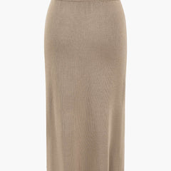 Women's Set | Knit | Peplum Top & Pencil Skirt | Elegant | Autumn