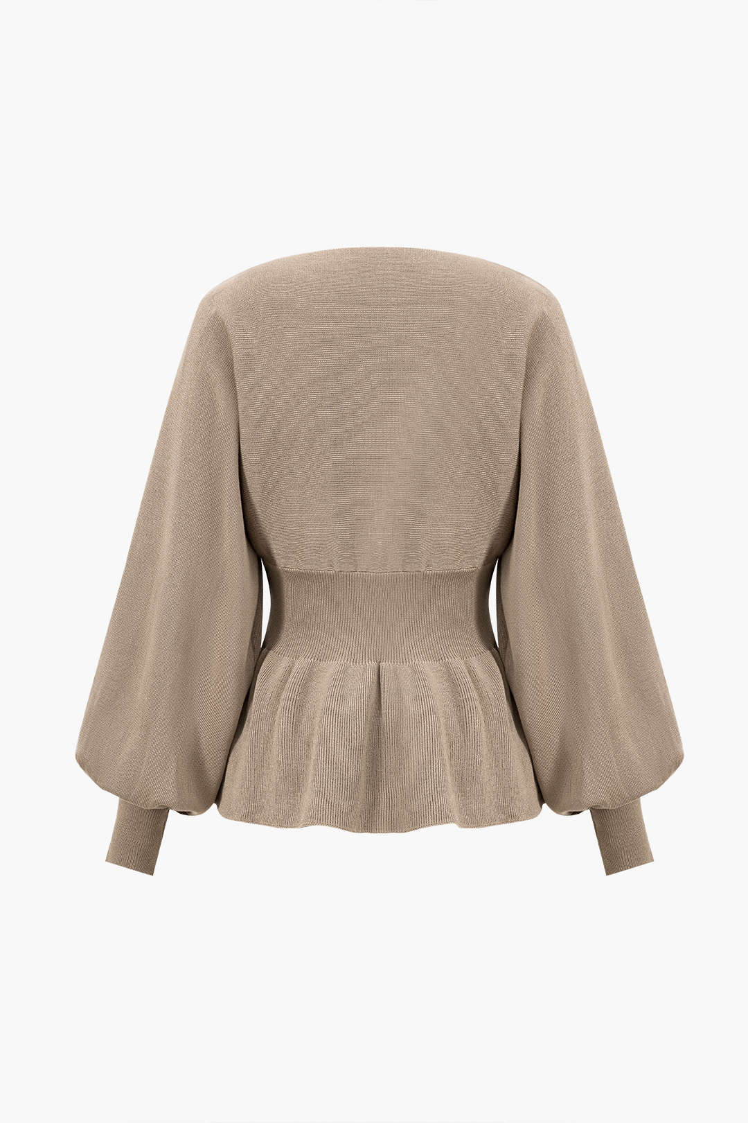 Women's Set | Knit | Peplum Top & Pencil Skirt | Elegant | Autumn