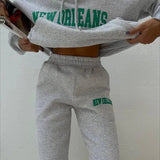 Women's Set | Plus Size | Two-Piece | New York Style | Urban | Autumn - Ash
