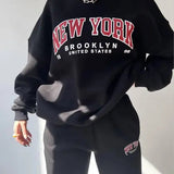 Women's Set | Plus Size | Two-Piece | New York Style | Urban | Autumn - Black