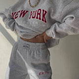 Women's Set | Plus Size | Two-Piece | New York Style | Urban | Autumn - Rust