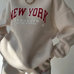 Women's Set | Plus Size | Two-Piece | New York Style | Urban | Autumn