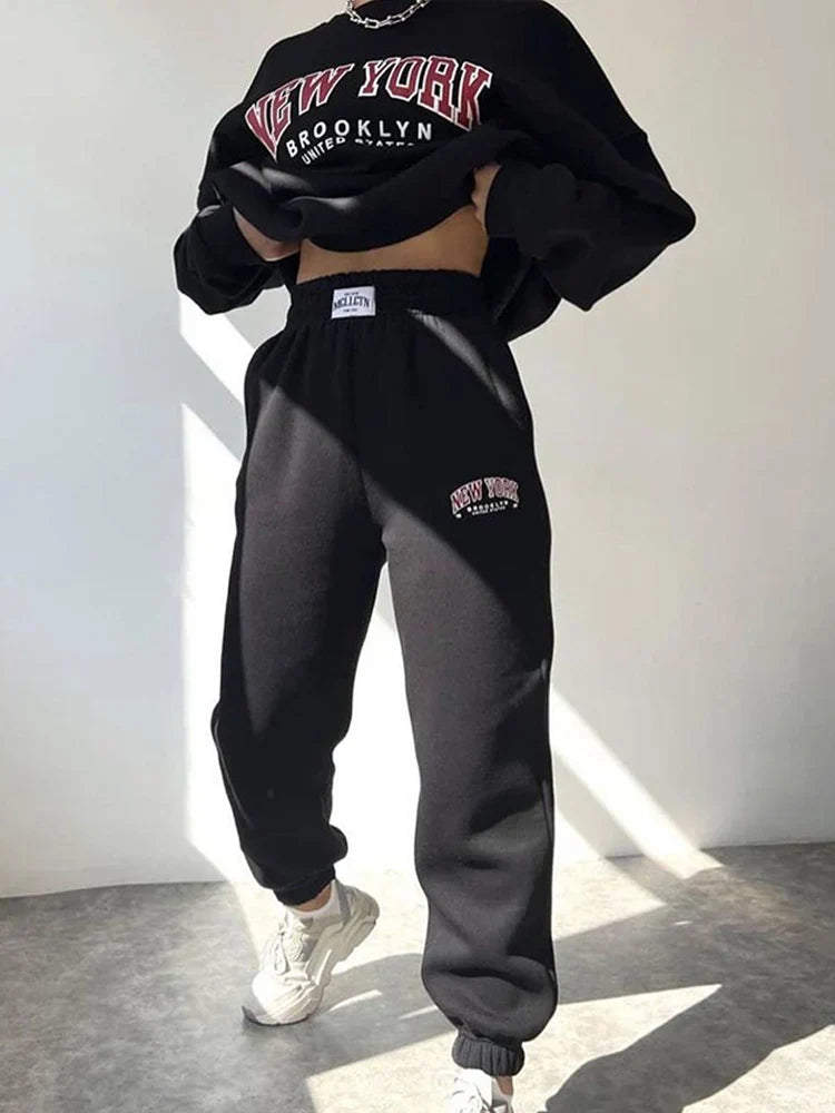 Women's Set | Plus Size | Two-Piece | New York Style | Urban | Autumn