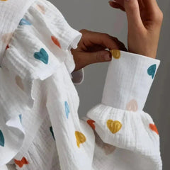 Women's Set | Two-Piece | Heart Print | Shorts | Summer