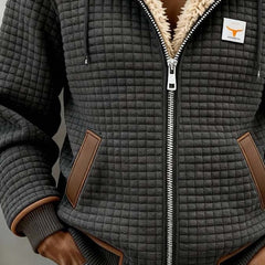 Women's Sherpa-Lined Quilted Jacket - Full-Zip Hooded Fleece | Autumn