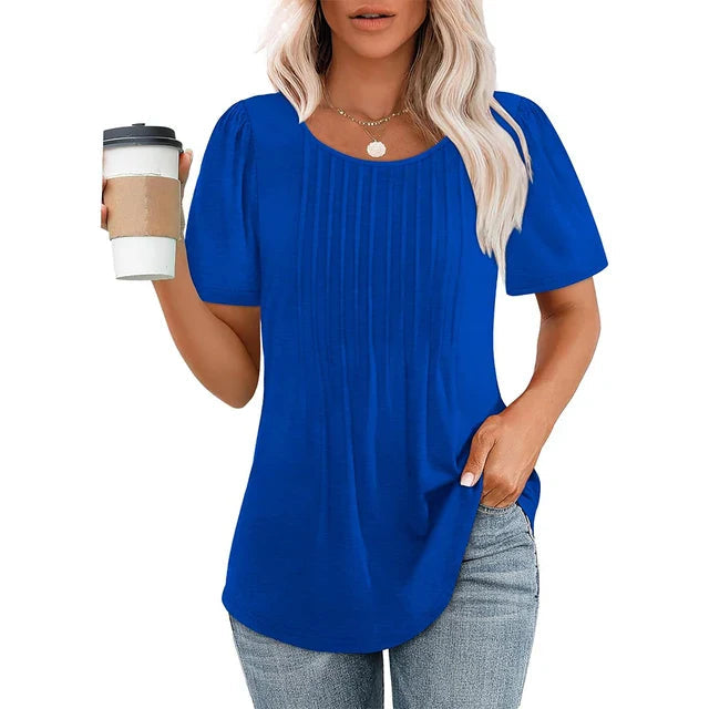 Women's Shirt | Short Sleeve | Summer - Blue