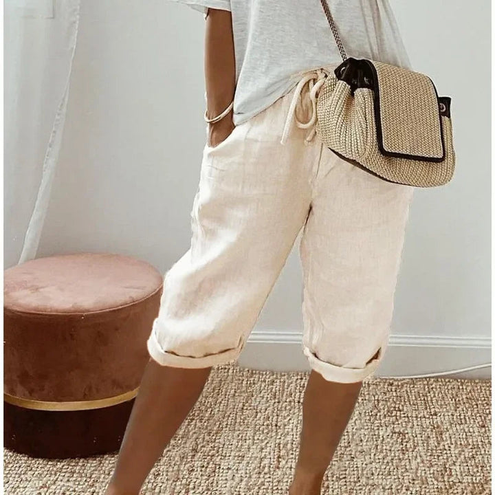 Women's Shorts | Tailored | Summer - Beige