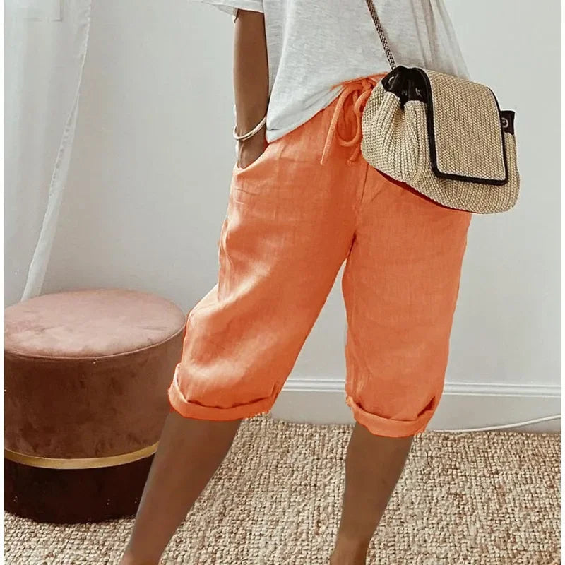 Women's Shorts | Tailored | Summer - Orange
