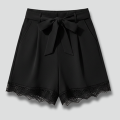 Women's Shorts with Drawstring Waist - Elegant Summer Style