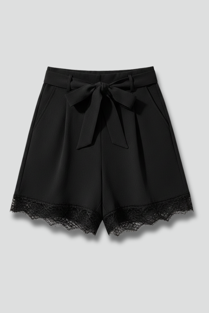 Women's Shorts with Drawstring Waist - Elegant Summer Style