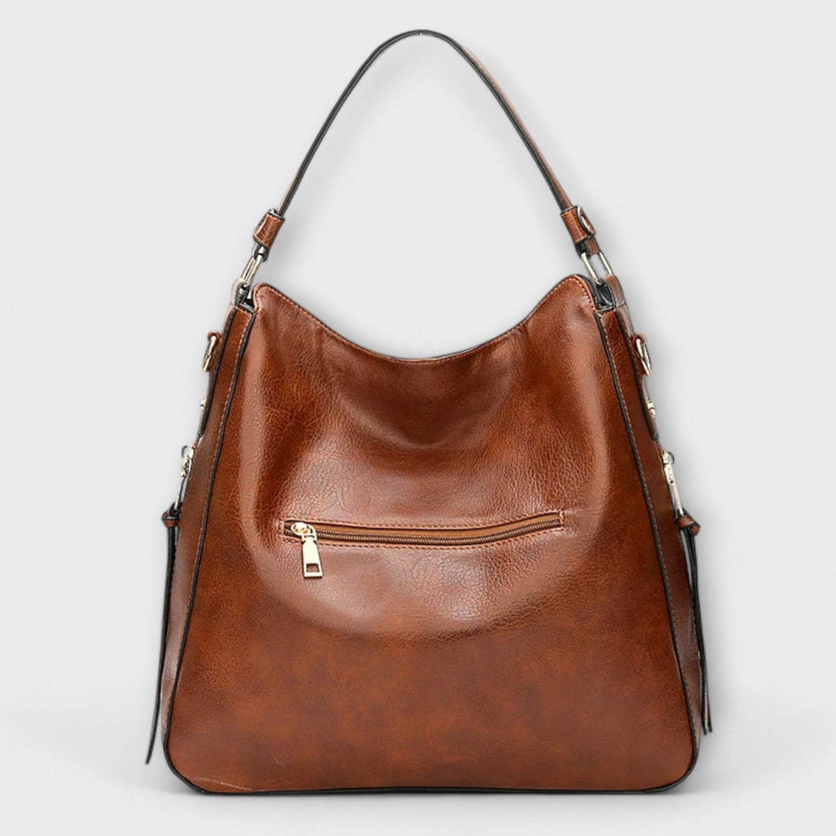 Women's Shoulder Bag with Classic Elegance - Structured Design