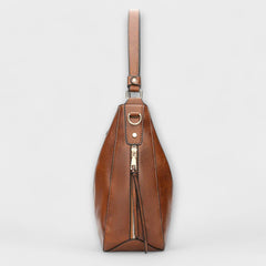 Women's Shoulder Bag with Classic Elegance - Structured Design