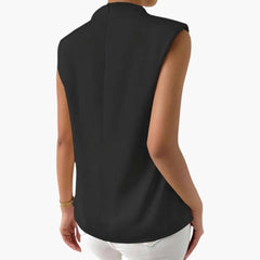 Women's Sleeveless Blouse | Round Neck | Fluid | Summer