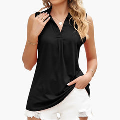 Women's Sleeveless Blouse | V-Neck | Casual | Summer