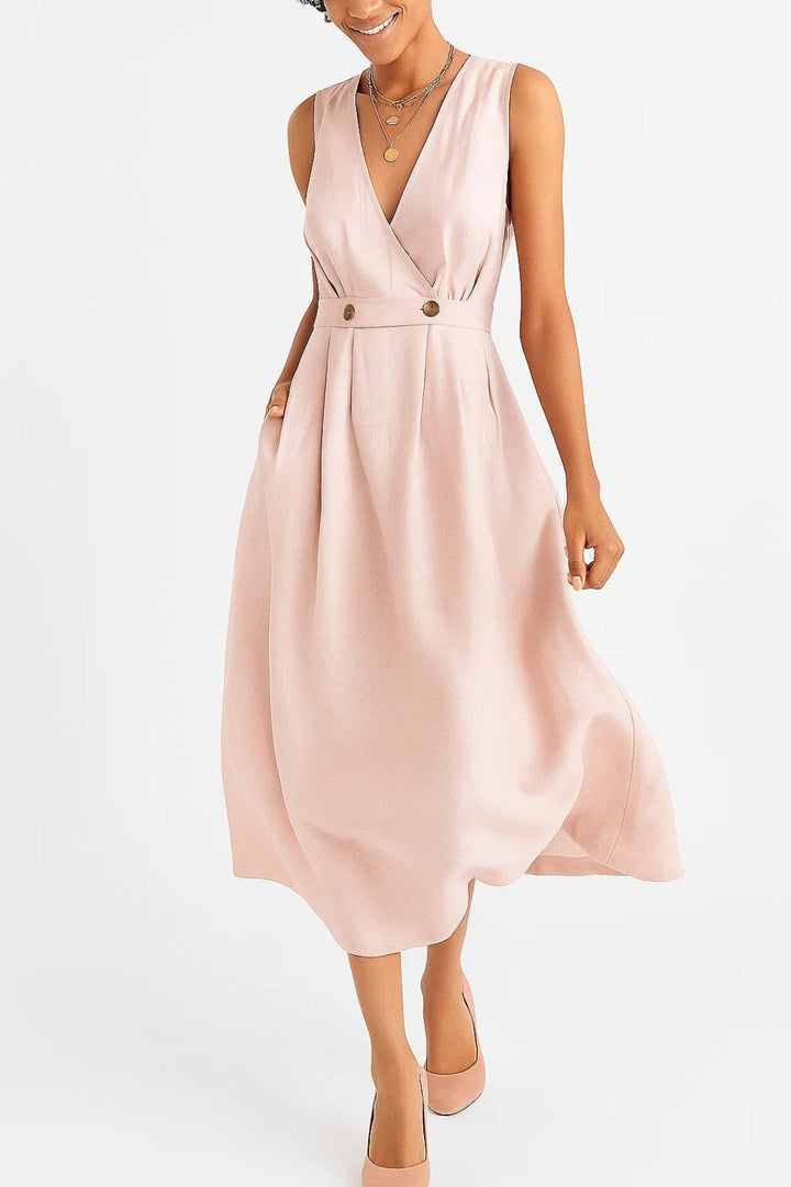 Women's Sleeveless Maxi Dress | Effortless Style | Summer - Blush