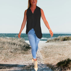 Women's Sleeveless Tank Top | Summer | Breathable - Black