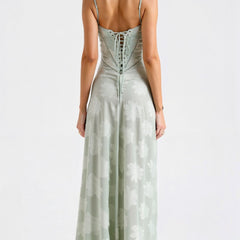 Women's Slip Maxi Dress - Wedding Guest Elegance | Summer