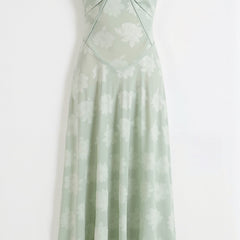 Women's Slip Maxi Dress - Wedding Guest Elegance | Summer