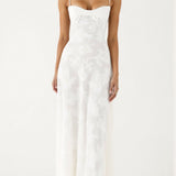 Women's Slip Maxi Dress - Wedding Guest Elegance | Summer - White