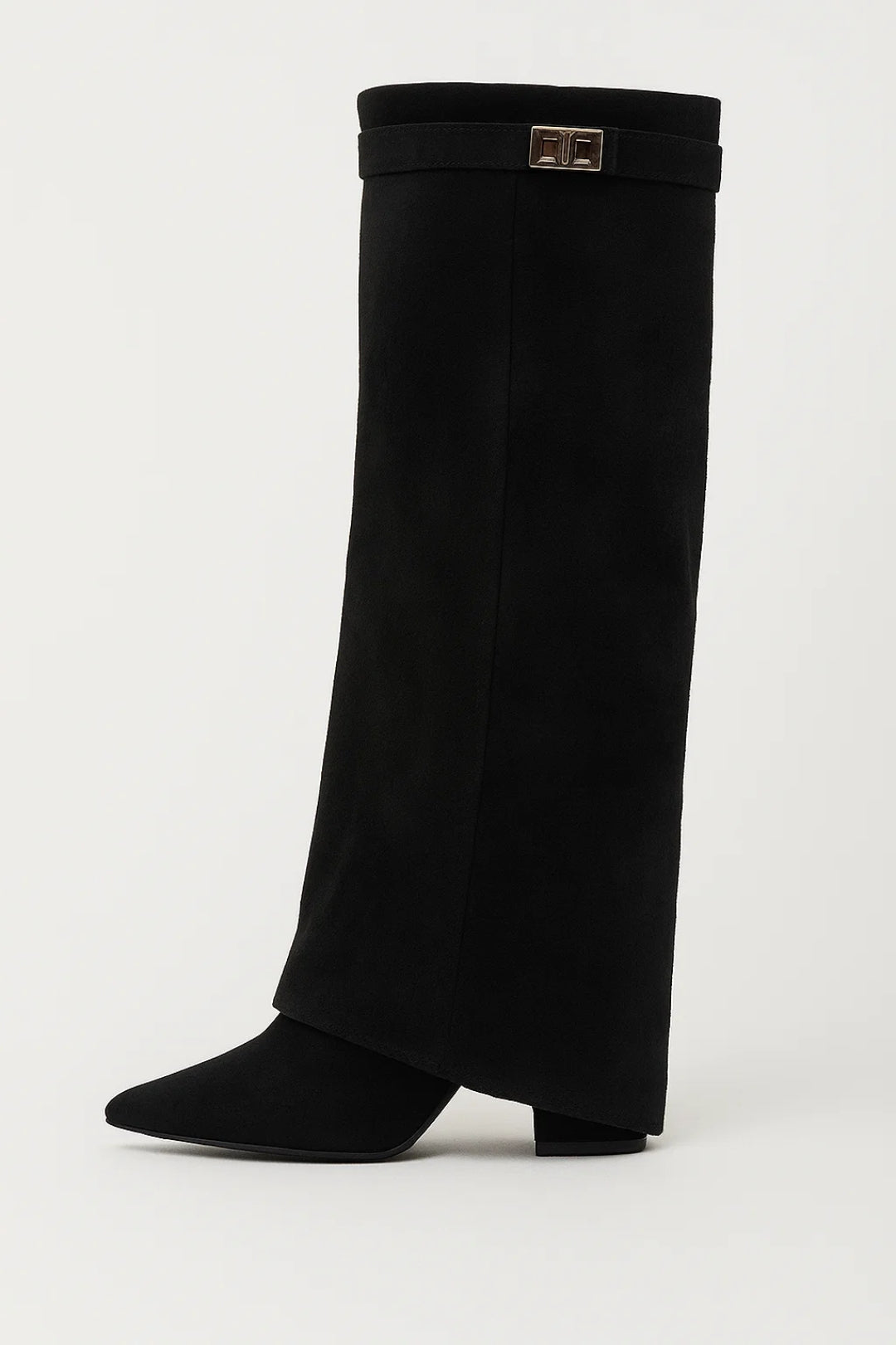 Women's Slip-On Boots | Knee-High | Autumn - Black