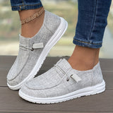 Women's Slip-On Loafers | Casual | Autumn - Light Gray